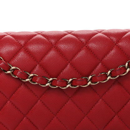 Chanel Caviar Quilted Medium Double Flap Red 8 of 11