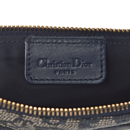 Christian Dior Monogram Mini Saddle Pochette Navy 6 of 10