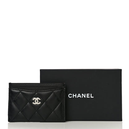 Chanel Lambskin Quilted Card Holder Black 12 of 12