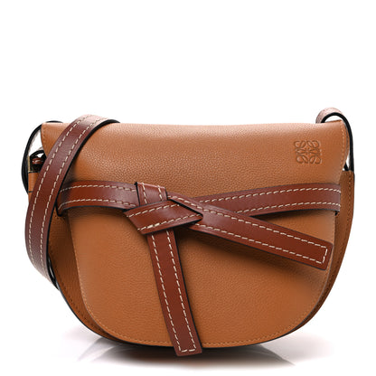 Loewe Grained Calfskin Small Gate Crossbody Bag Caramel Pecan 1 of 10