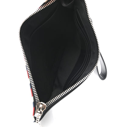 Gucci GG Supreme Monogram Night Courrier Zip Wristlet Pouch Black Multicolor 5 of 8