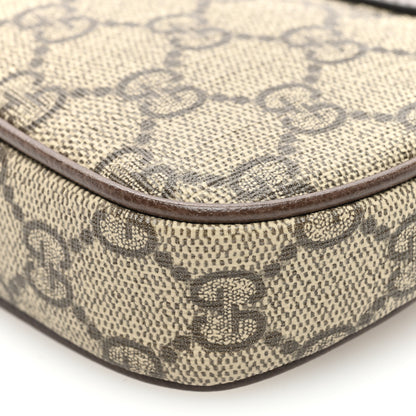 Gucci GG Supreme Monogram Textured Dollar Calfskin Mini Ophidia Chain Bag Beige Ebony 10 of 10