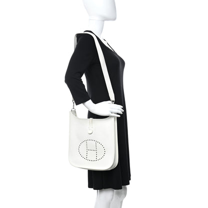 Hermes Epsom Evelyne II PM White 2 of 20