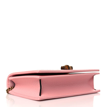 Gucci Textured Dollar Calfskin Mini Diana Chain Bag Wild Rose 3 of 11