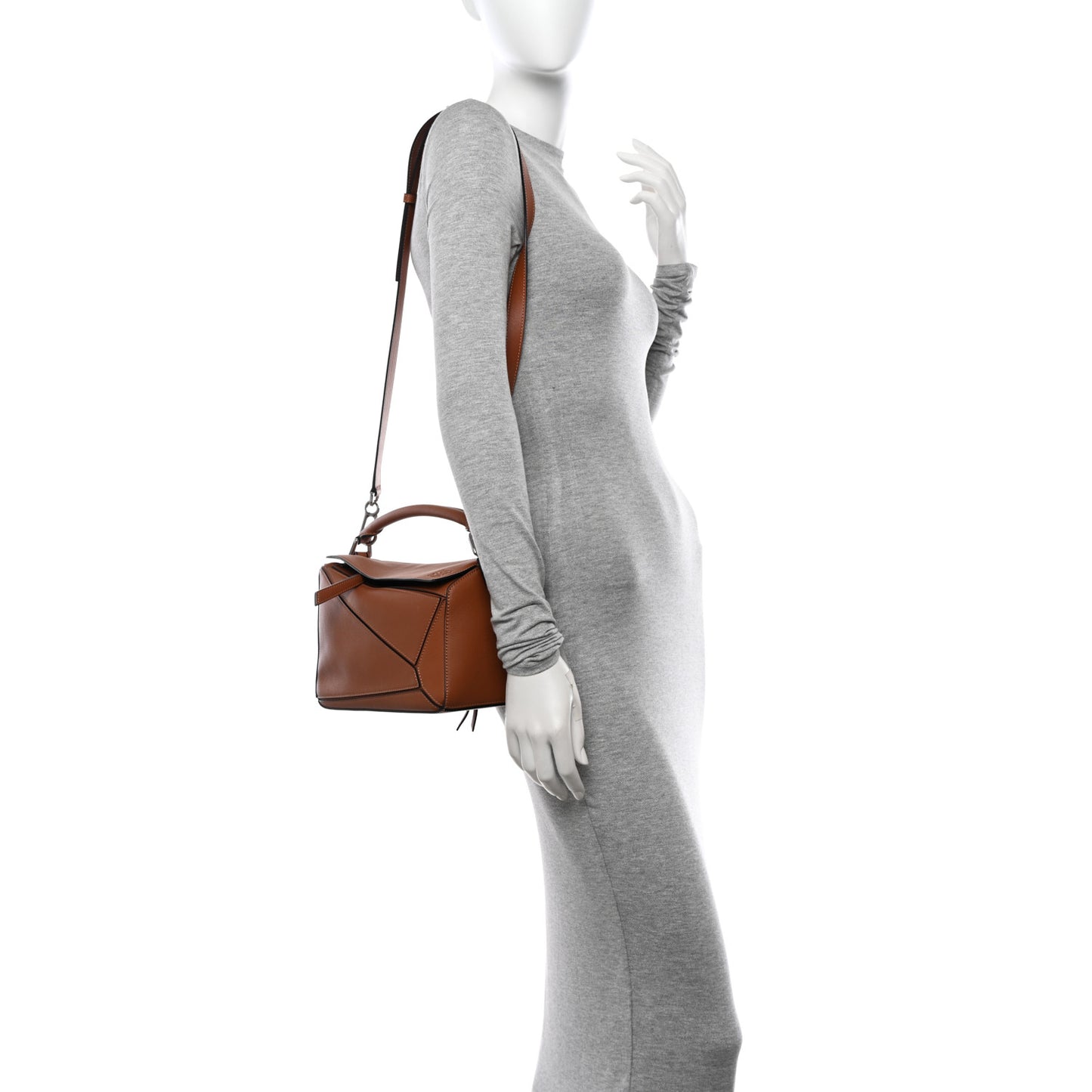 Calfskin Small Puzzle Bag Tan