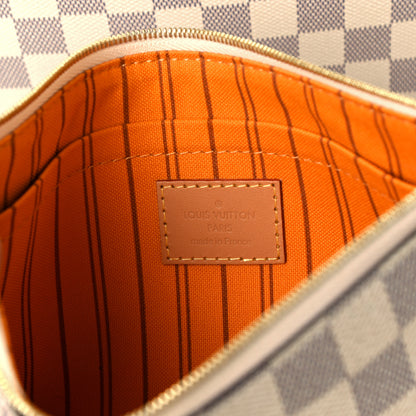 Louis Vuitton Damier Azur Braided Neverfull MM Orange 8 of 14