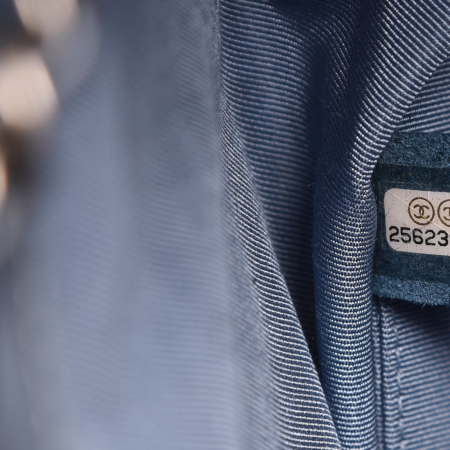 Patent Goatskin Quilted Small Gabrielle Backpack Blue