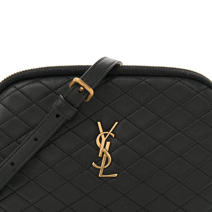 Saint Laurent Lambskin Quilted Gaby Zipped Pouch Black 8 of 11