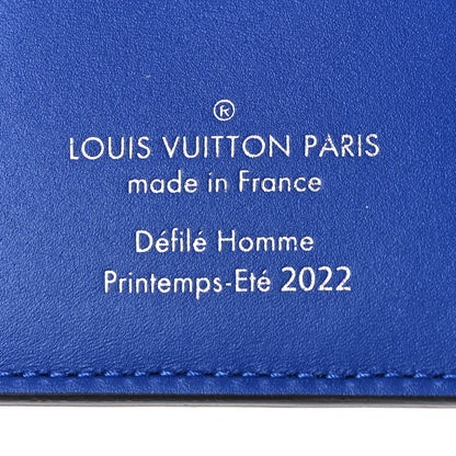 Louis Vuitton Taurillon Illusion Pocket Organizer Bleu Rose 6 of 9