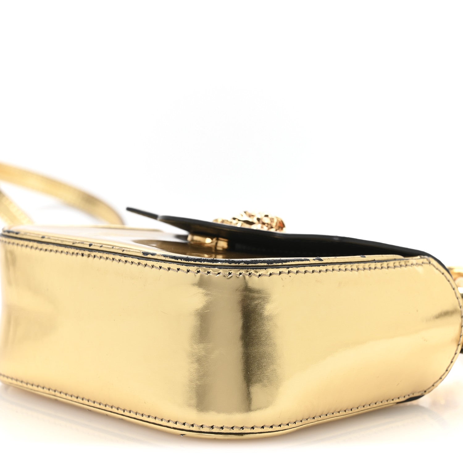Versace Metallic Calfskin Mini La Medusa Bag Gold 1850449