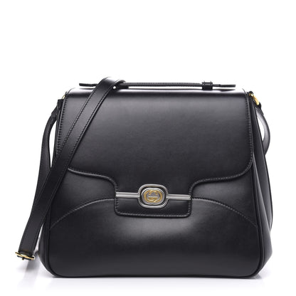 Gucci Pienza Calfskin Side Messenger Bag Black 1 of 11