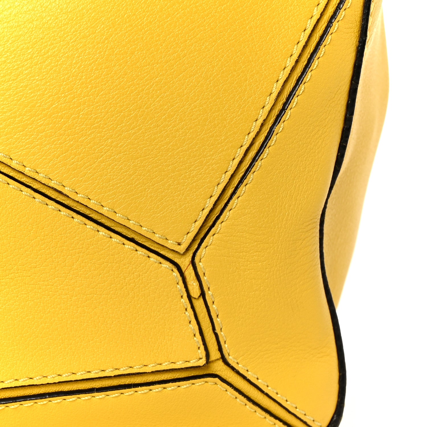 Loewe Calfskin Medium Puzzle Bag Yellow 9 of 11