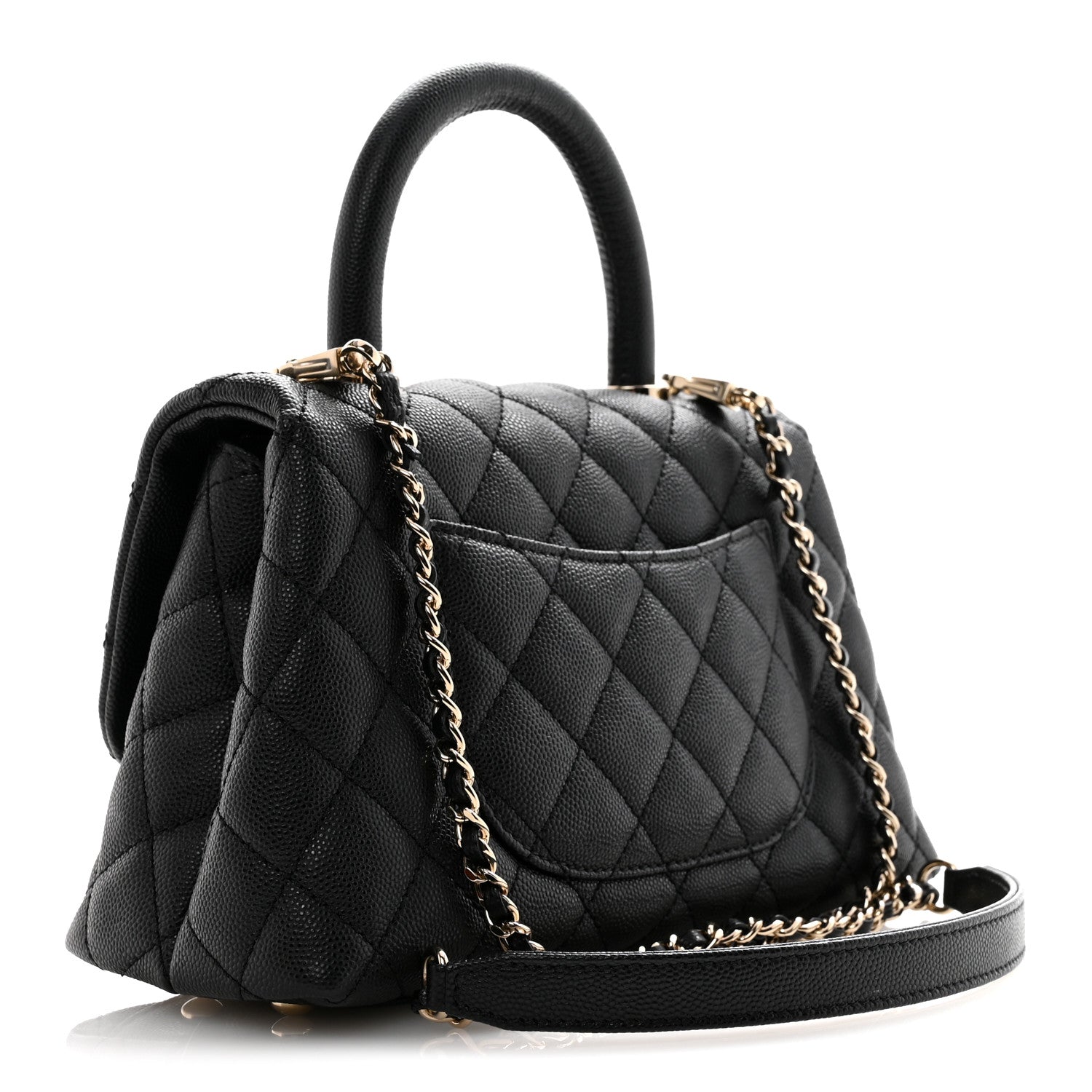 Chanel Caviar Quilted Mini Coco Handle Flap Black 3 of 11
