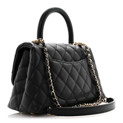 Chanel Caviar Quilted Mini Coco Handle Flap Black 3 of 11