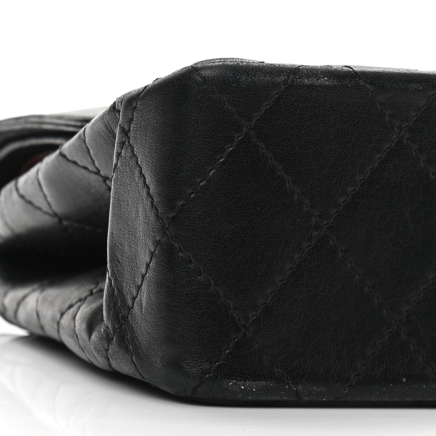 Chanel Lambskin Quilted Medium Double Flap Bag Black 10 of 12