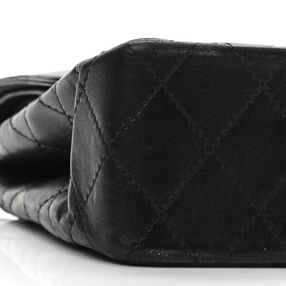 Chanel Lambskin Quilted Medium Double Flap Bag Black 10 of 12