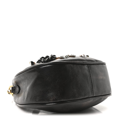 Miu Miu Nappa Crystal Embroidered Mini Wander Hobo Caffe 4 of 9