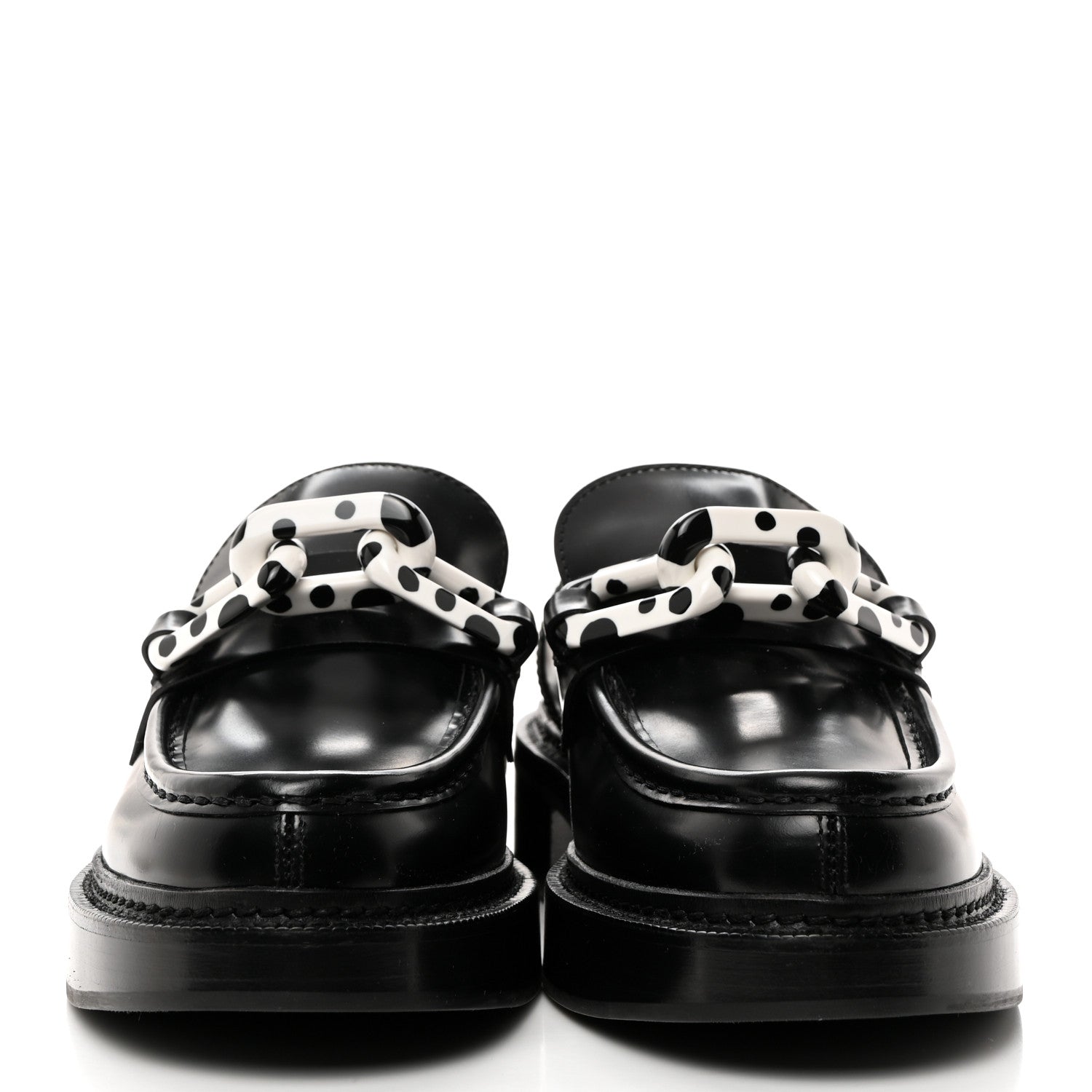 Louis Vuitton x Yayoi Kusama Academy Leather Loafers 39 Black 2 of 9