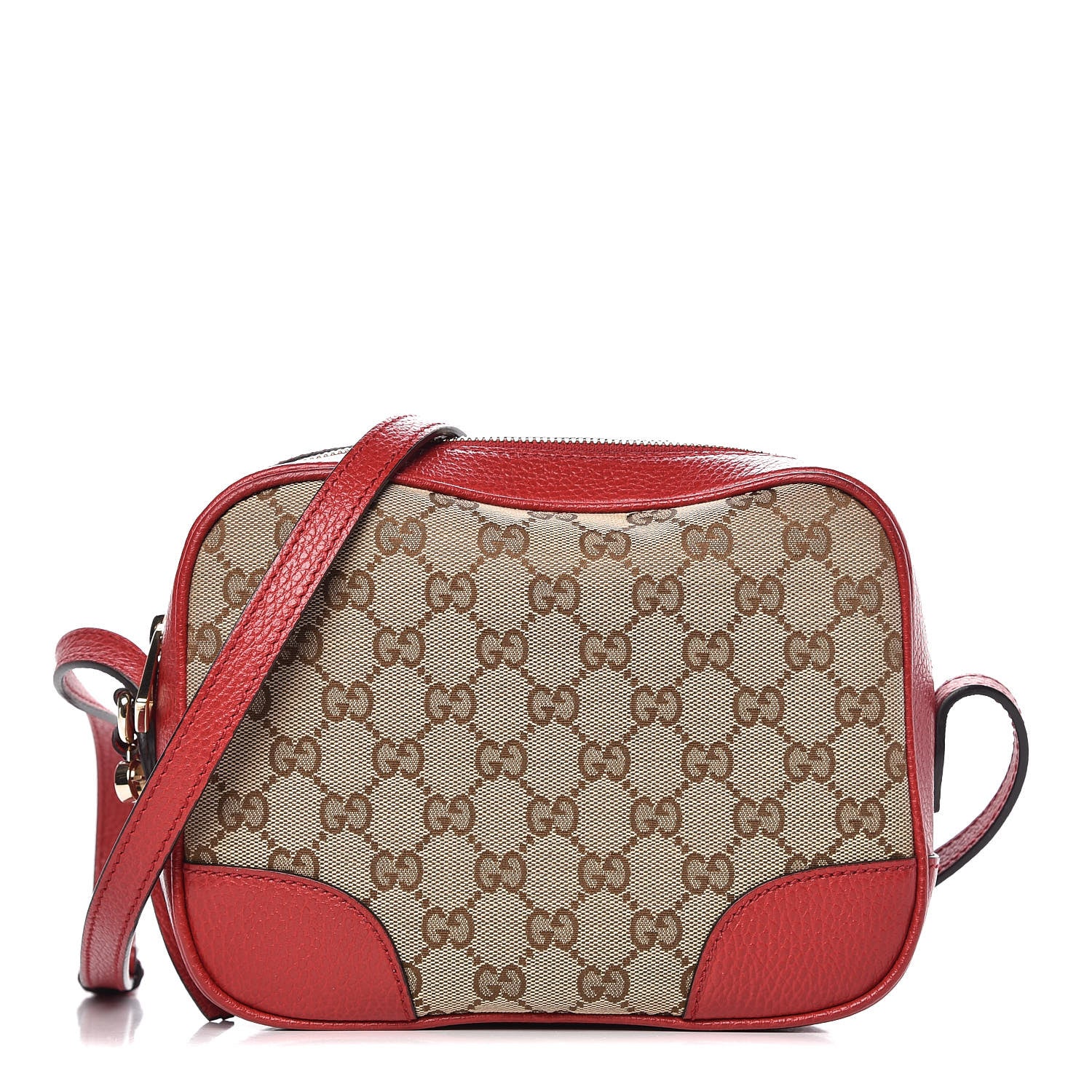 Gucci Monogram Mini Bree Messenger Bag Red 1 of 7