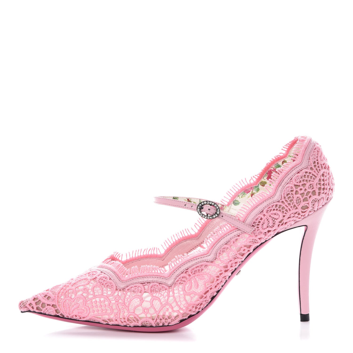 Gucci Lace Pizzo Venice 40 Soft Pink 1 of 10