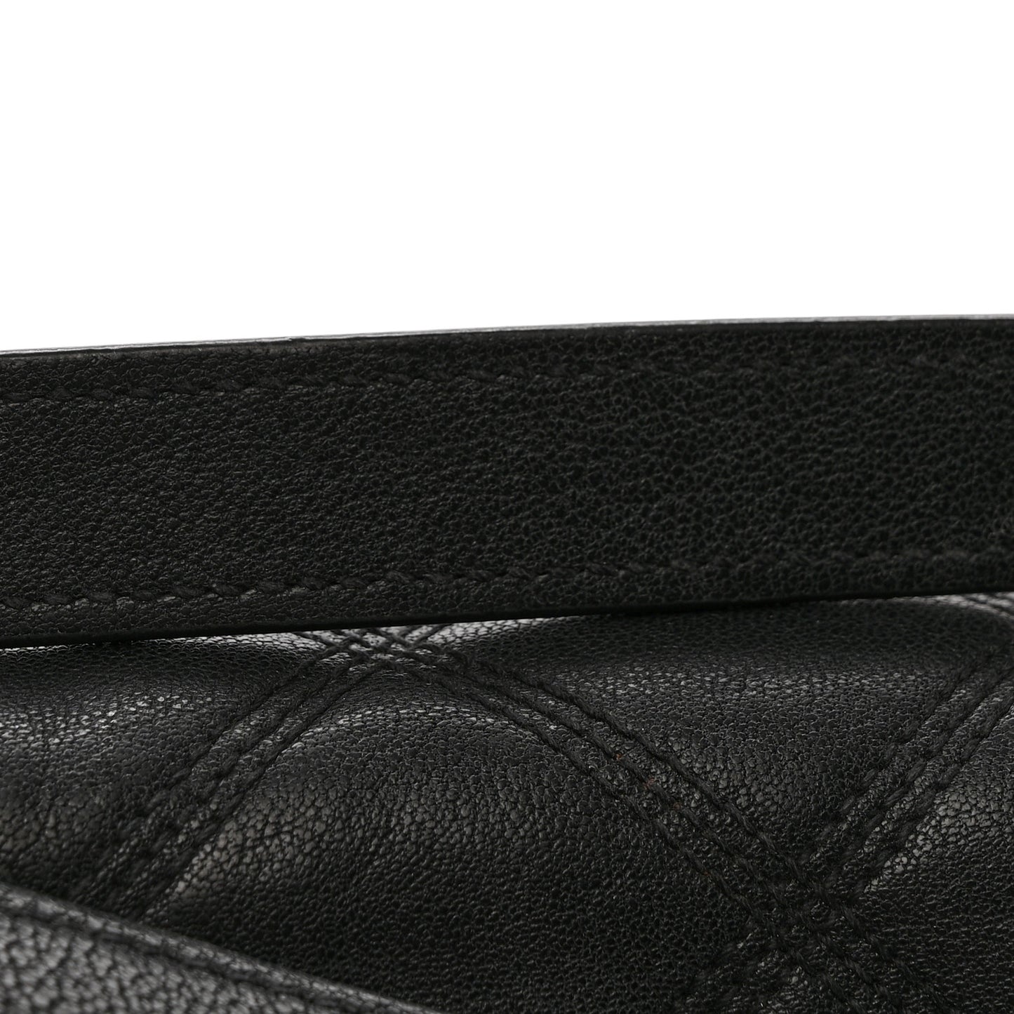 Lambskin Quilted Small Becky Chain Bag Black
