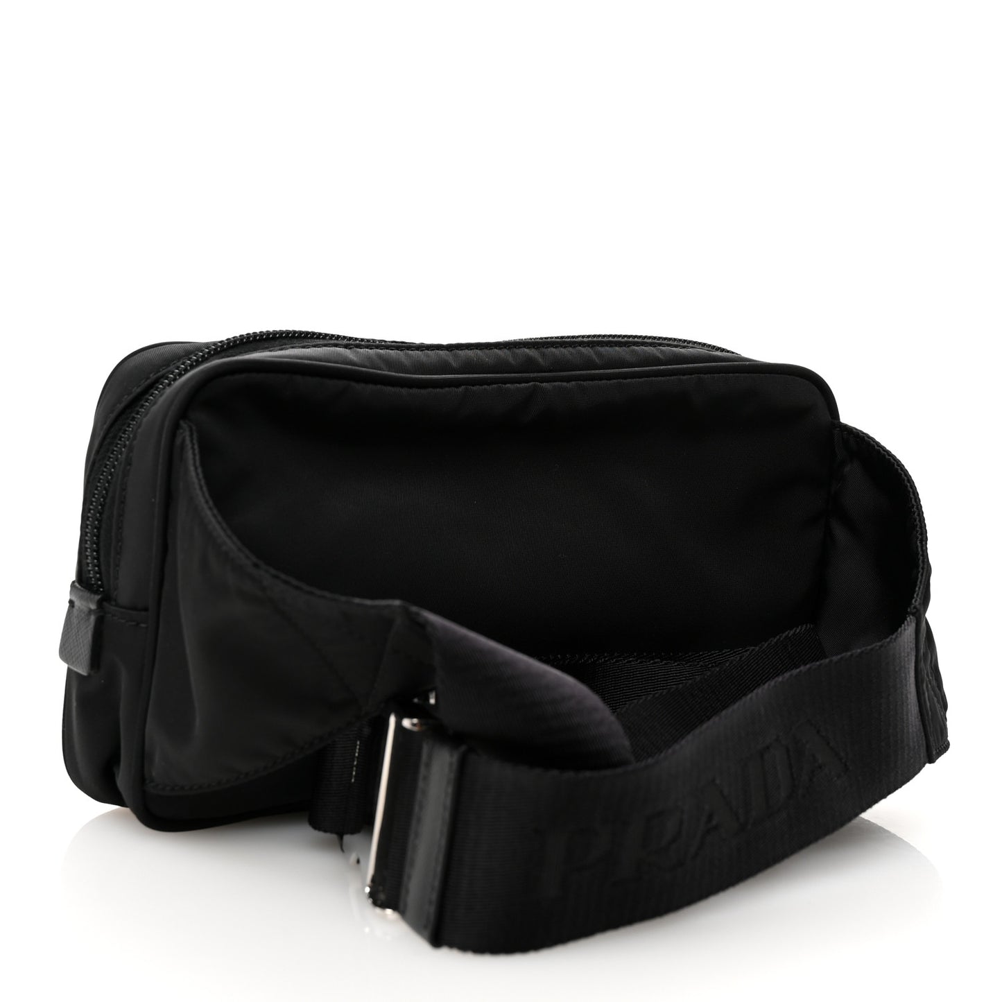 Re-Nylon Saffiano Belt Bag Black