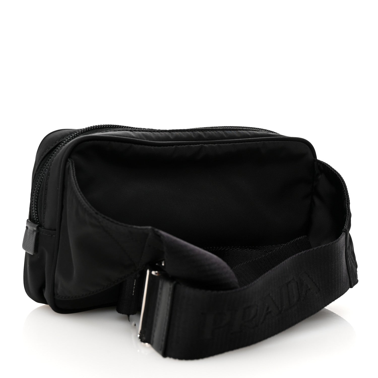 Prada Re-Nylon Saffiano Belt Bag Black 3 of 11