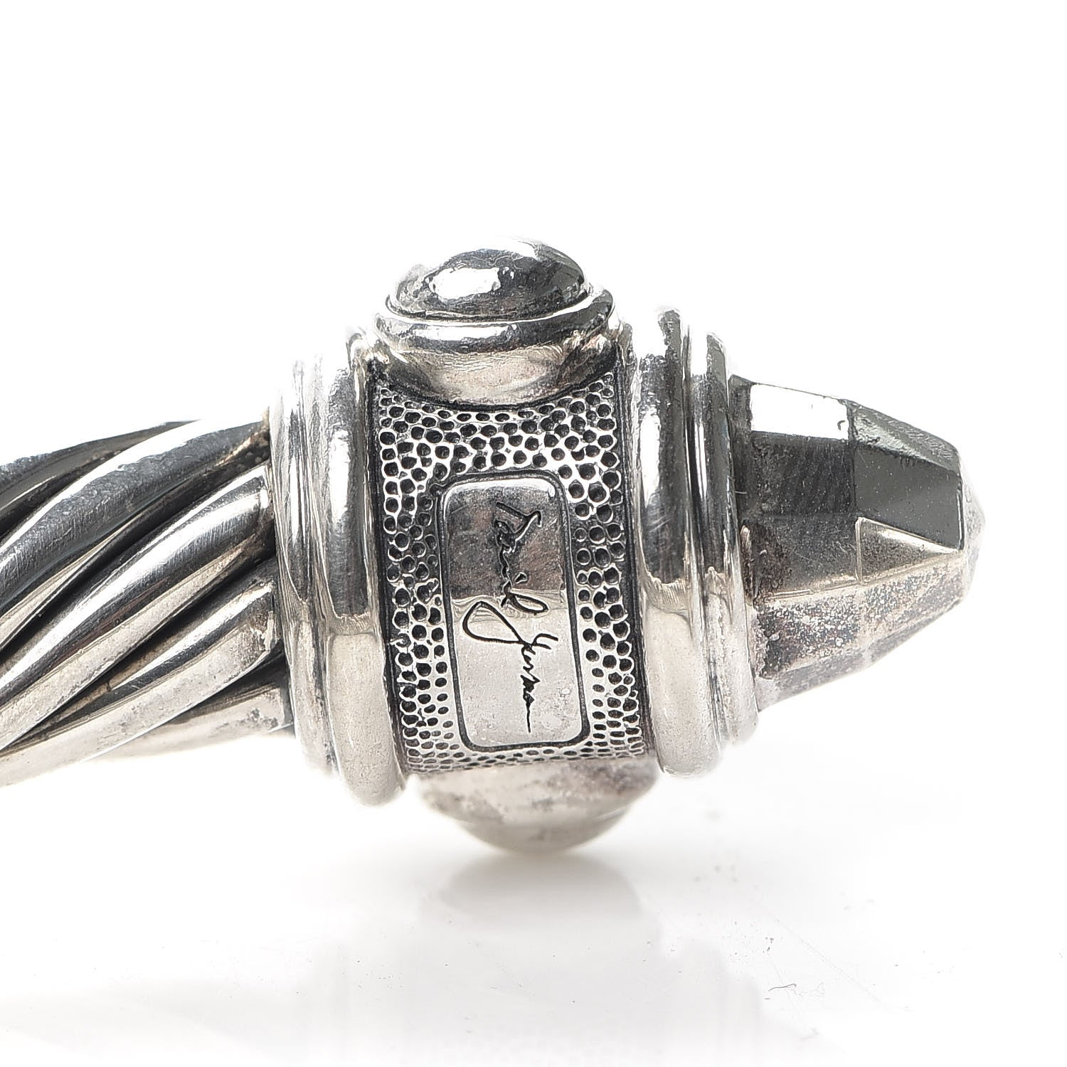 David Yurman Sterling Silver 10mm Renaissance Cable Bracelet 4 of 5