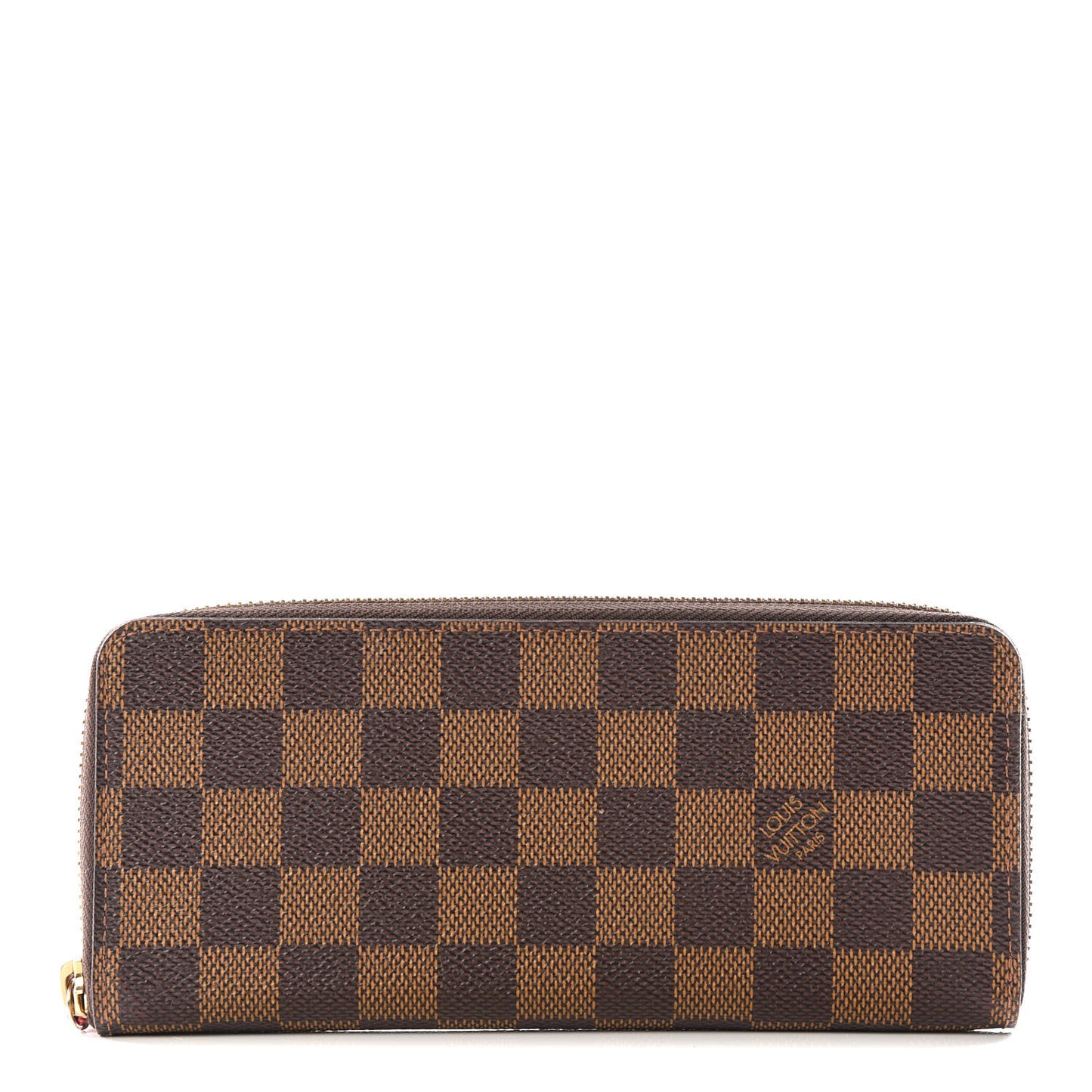 Damier Ebene Clemence Wallet Cherry