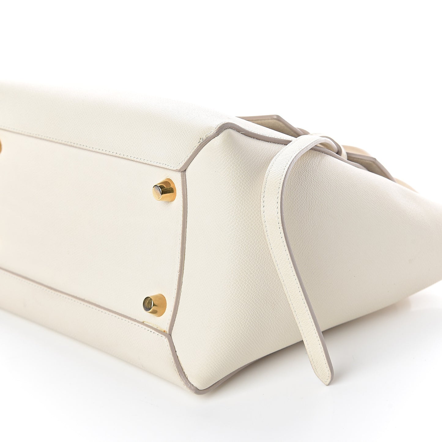 Grained Calfskin Mini Belt Bag White