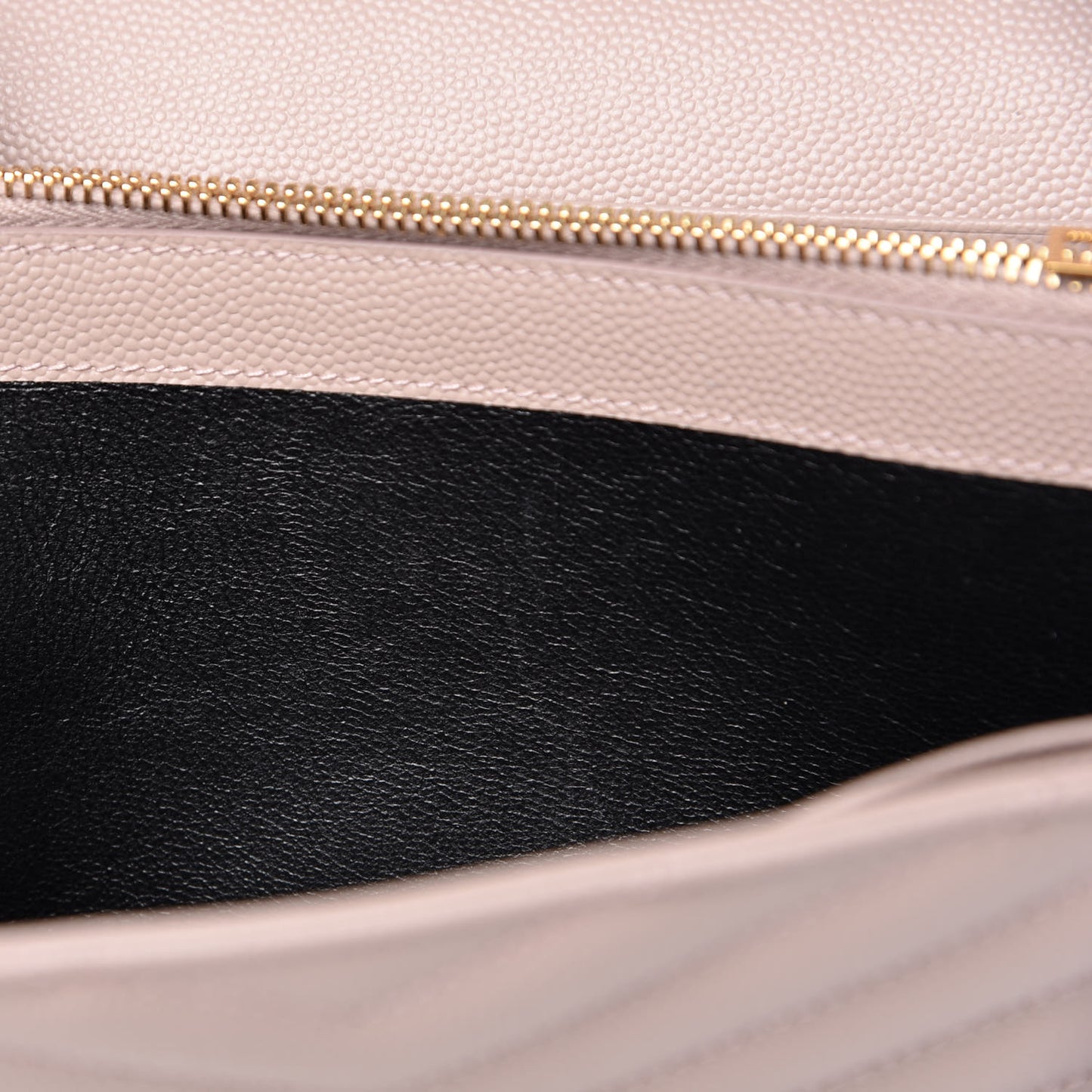 Grain De Poudre Matelasse Chevron Monogram Chain Wallet Rose Antic