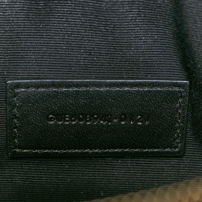 Saint Laurent Grained Lambskin Quilted Mini Becky Double Zip Bag Taupe 7 of 14