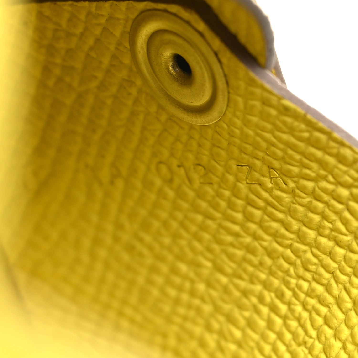 Hermes Epsom Calvi Card Case Lime 9 of 11