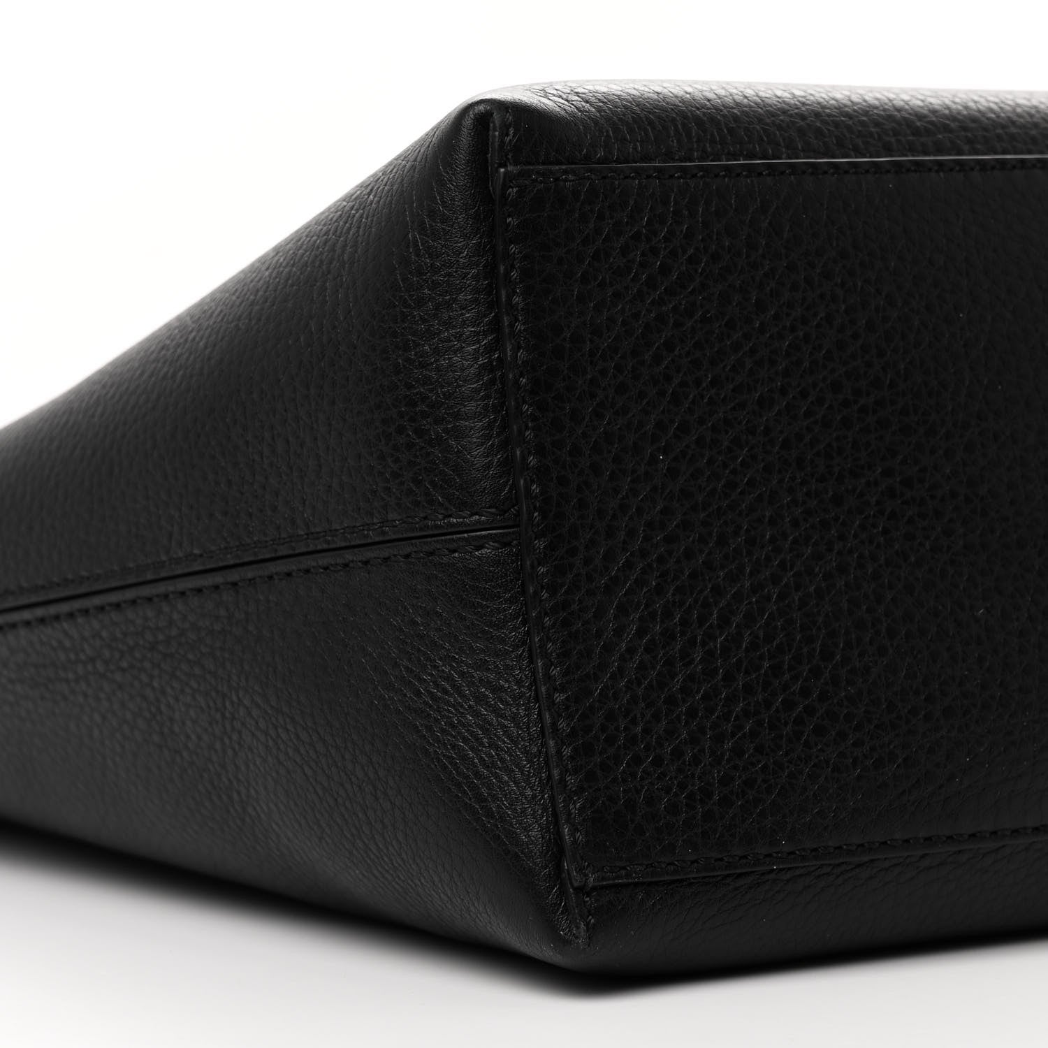 Valentino Garavani Grained Calfskin Rockstud Shoulder Tote Black 8 of 10