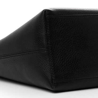 Valentino Garavani Grained Calfskin Rockstud Shoulder Tote Black 8 of 10