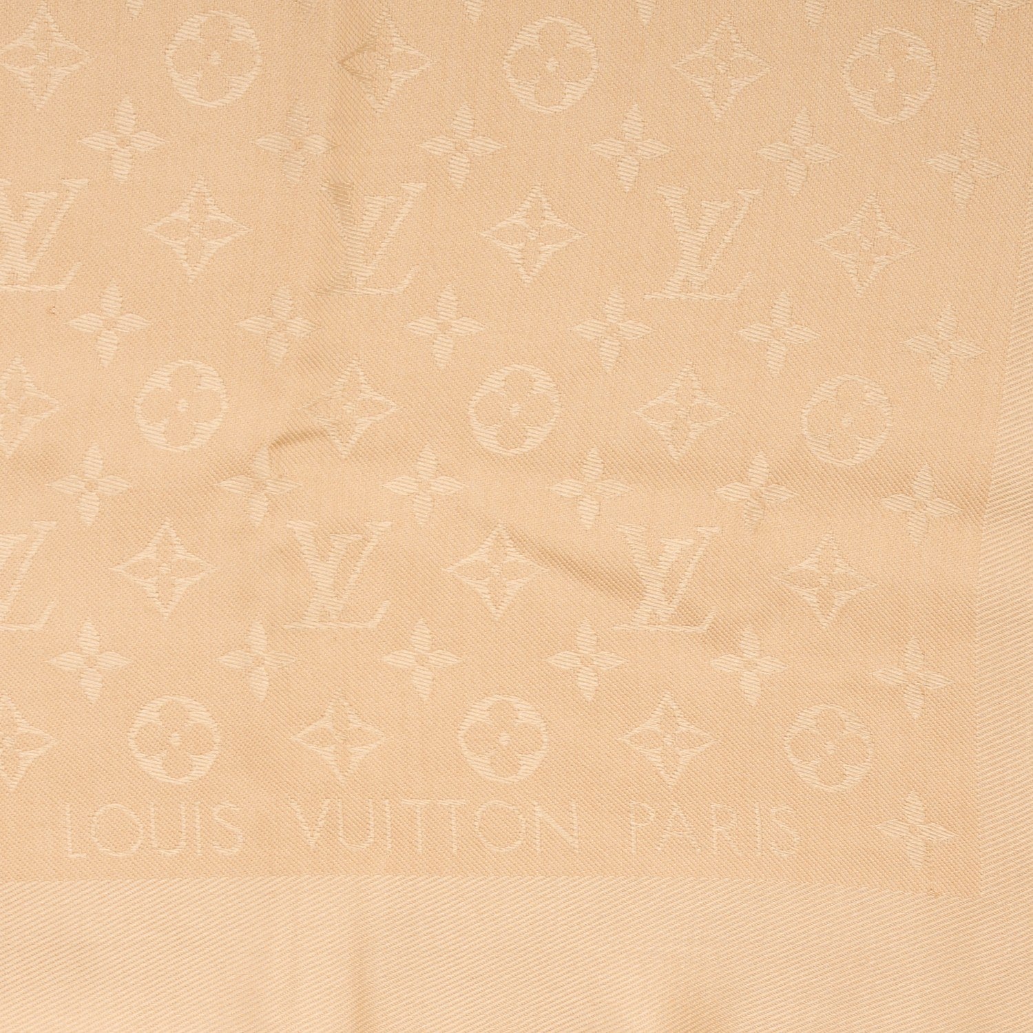 Louis Vuitton Silk Wool Monogram Shawl Dune 6 of 7