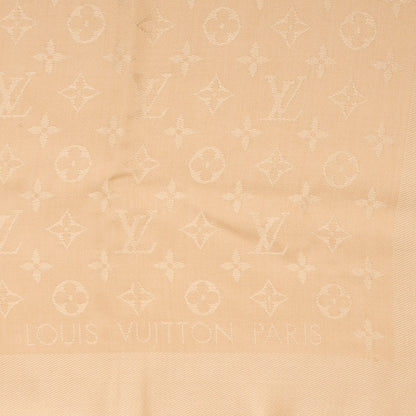 Louis Vuitton Silk Wool Monogram Shawl Dune 6 of 7