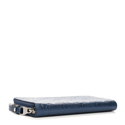 Louis Vuitton Metallic Empreinte Monogram Zippy Wallet Navy Nacre 4 of 7