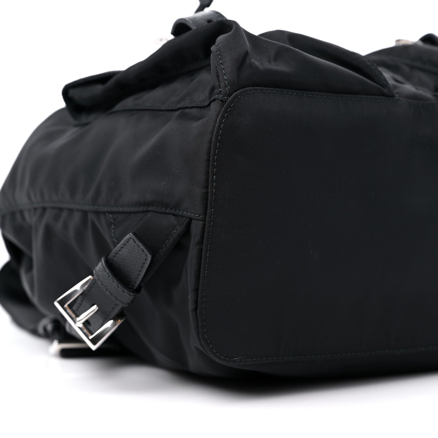 Tessuto Nylon Saffiano Small Backpack Black