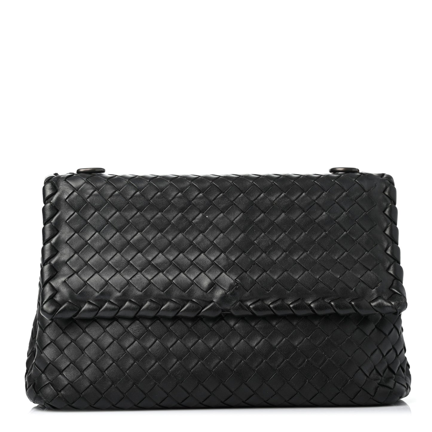 Nappa Intrecciato Small Olimpia Shoulder Bag Black