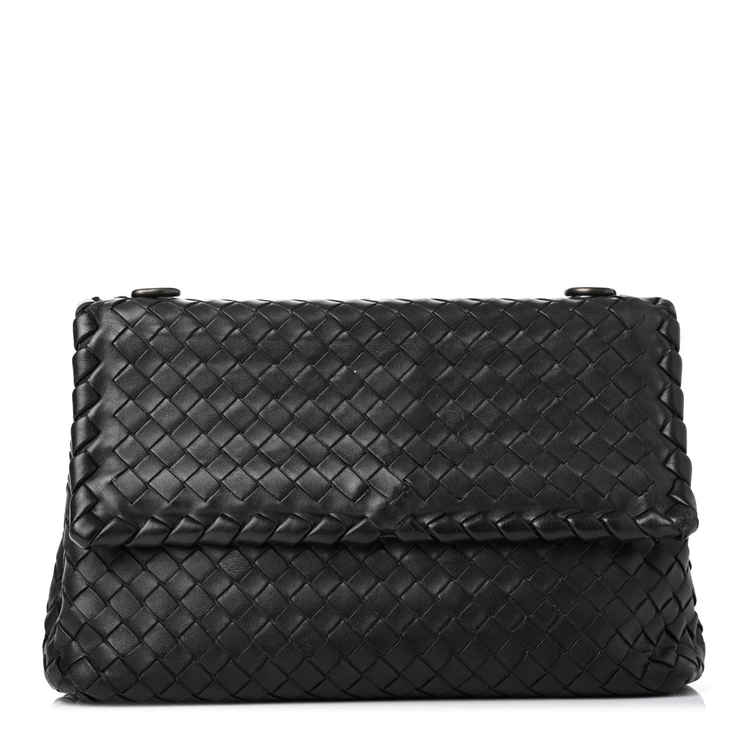 Bottega Veneta Nappa Intrecciato Small Olimpia Shoulder Bag Black 1 of 4