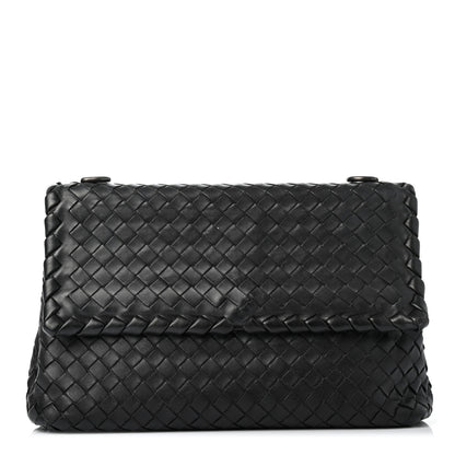 Bottega Veneta Nappa Intrecciato Small Olimpia Shoulder Bag Black 1 of 4