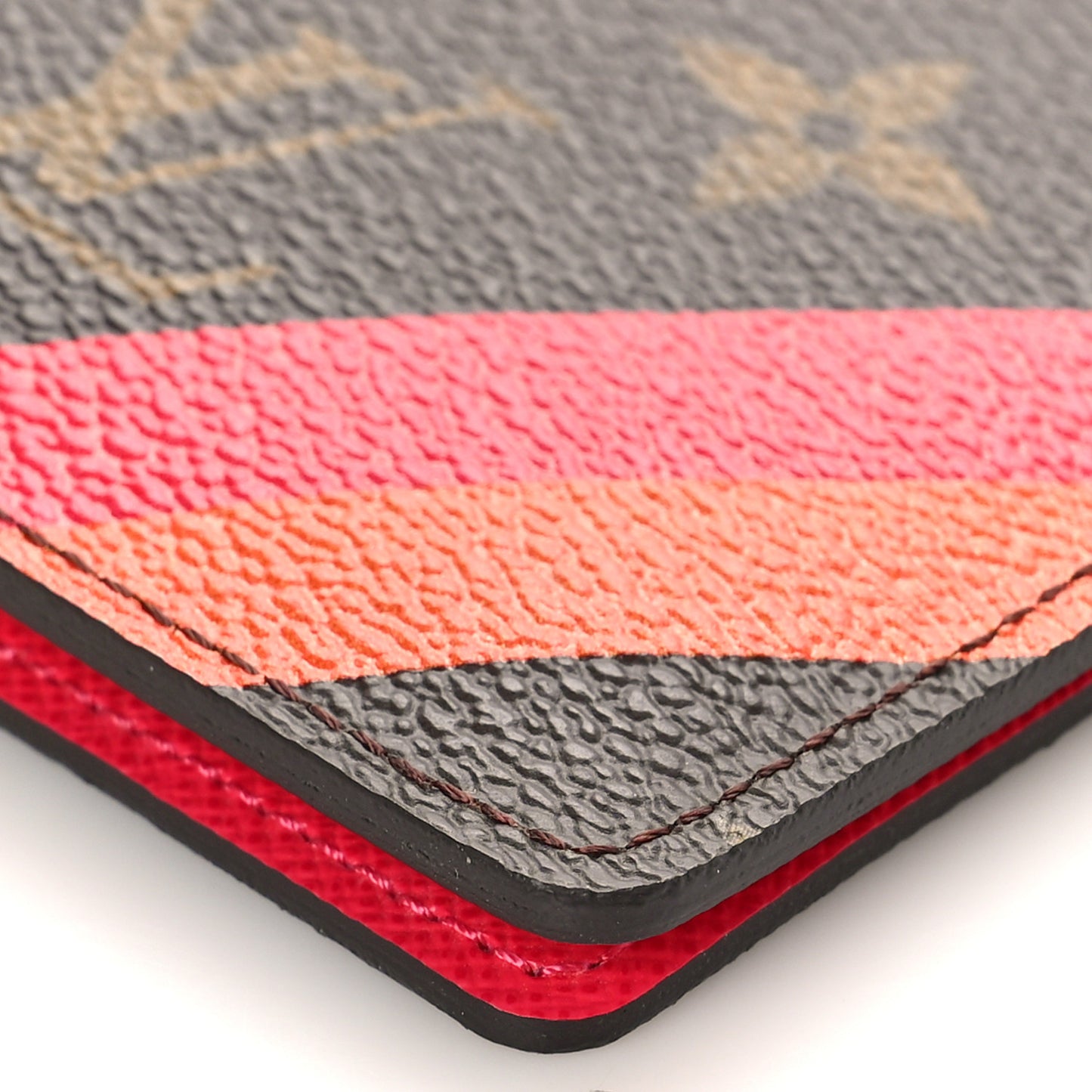 Monogram My LV Heritage Passport Cover Fuchsia Orange