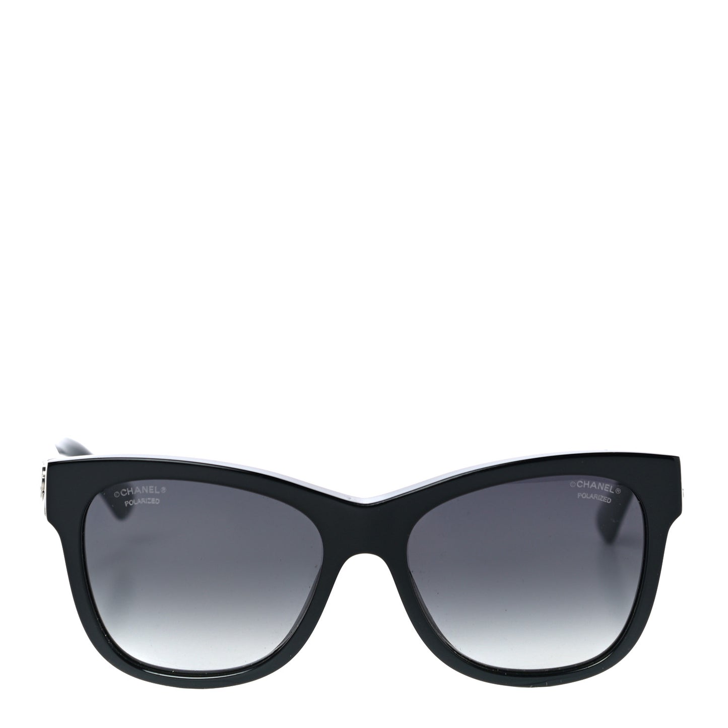 Acetate Polarized Square CC Sunglasses 5380 Black