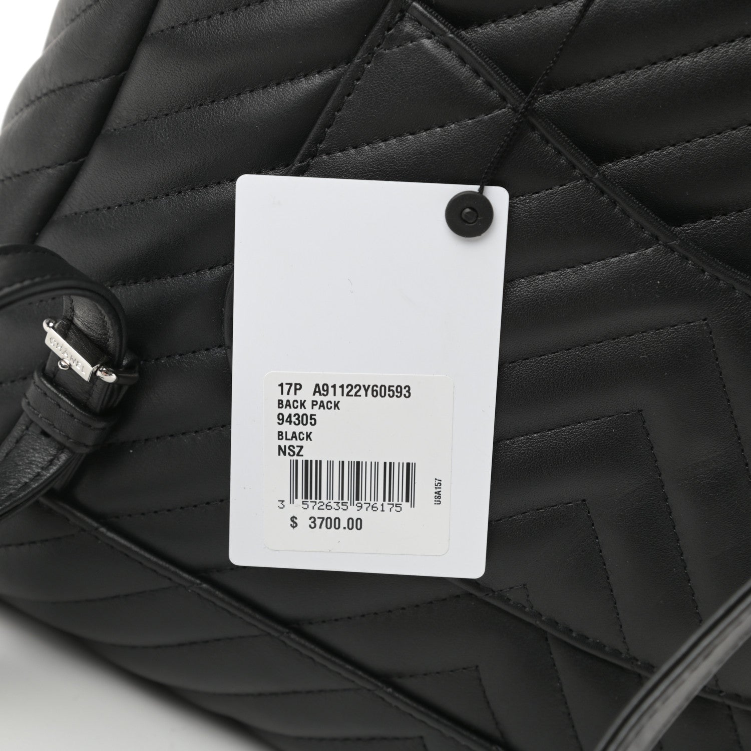Chanel Calfskin Chevron Quilted Large Urban Spirit Backpack Black 16 of 16