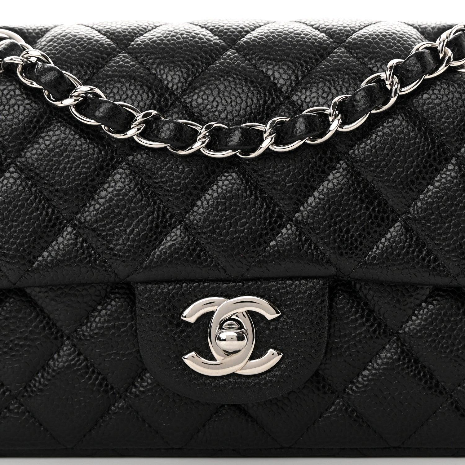 Chanel Caviar Quilted Mini Rectangular Flap Black 8 of 11