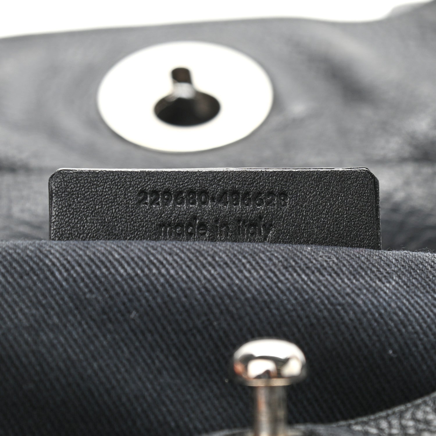 Saint Laurent Calfskin Canvas Medium Muse Two Black 7 of 12