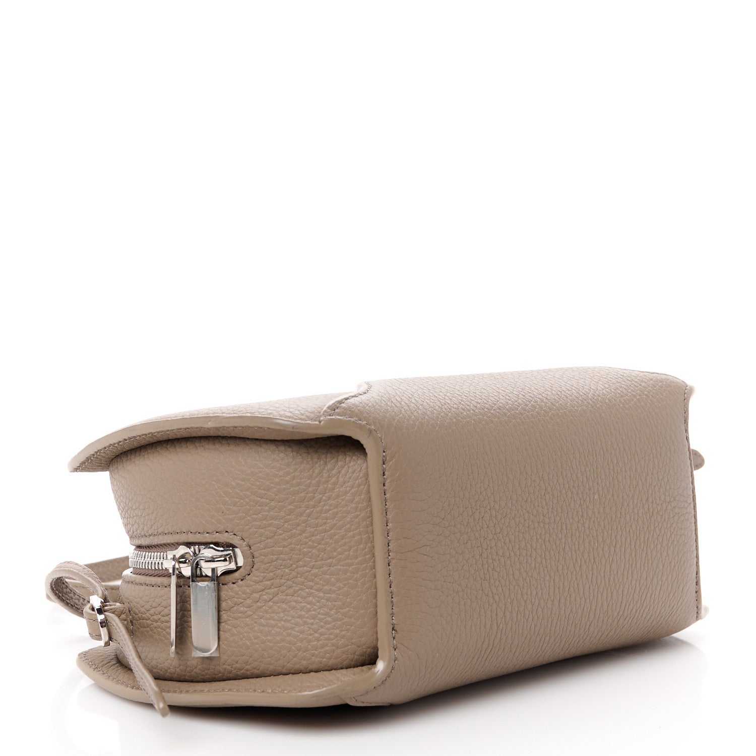 Loro Piana Grained Calfskin Sesia Crossbody Warm Mastic 4 of 10
