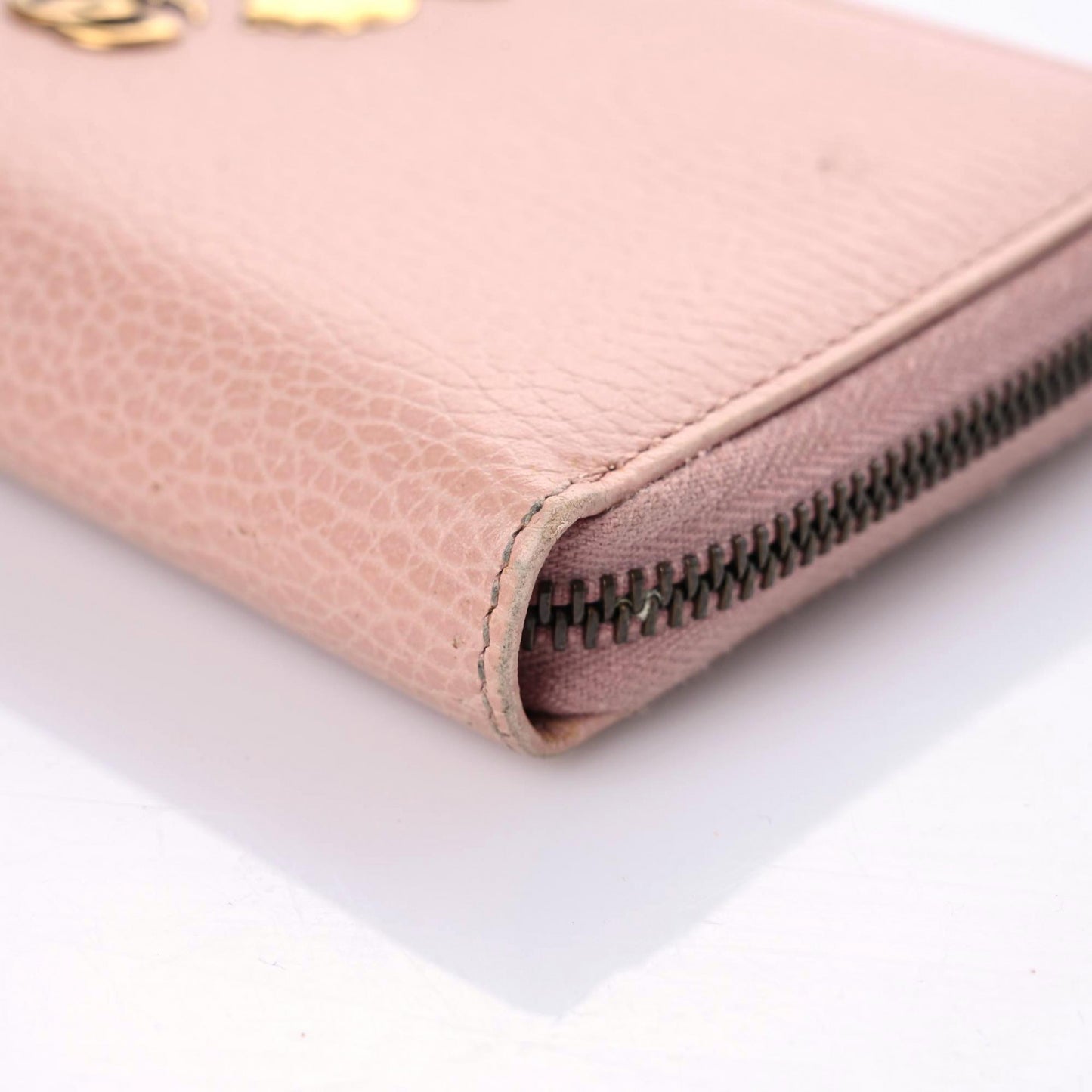 Calfskin Butterfly Farfalla Zip Around Wallet Perfect Pink