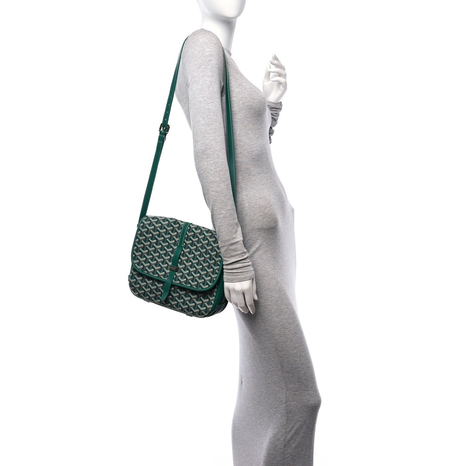 Goyard Goyardine Belvedere II MM Messenger Bag Green 2 of 11